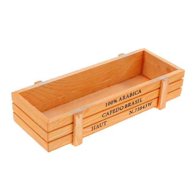 Wooden Seed Storage Box - Garden Organizer & Planter Kit