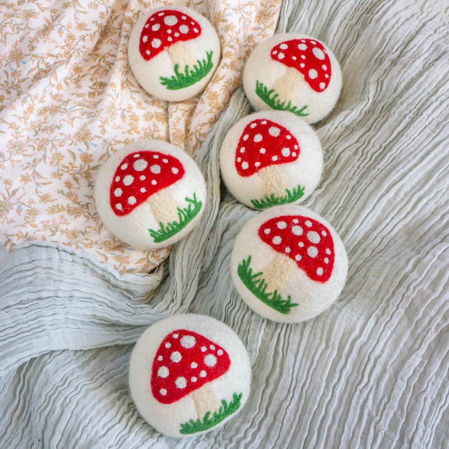 White Mushroom Trio