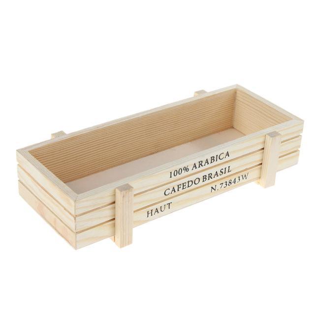 Wooden Seed Storage Box - Garden Organizer & Planter Kit