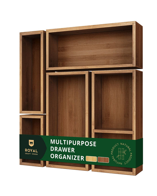 Storage Box Set of 5, Brown