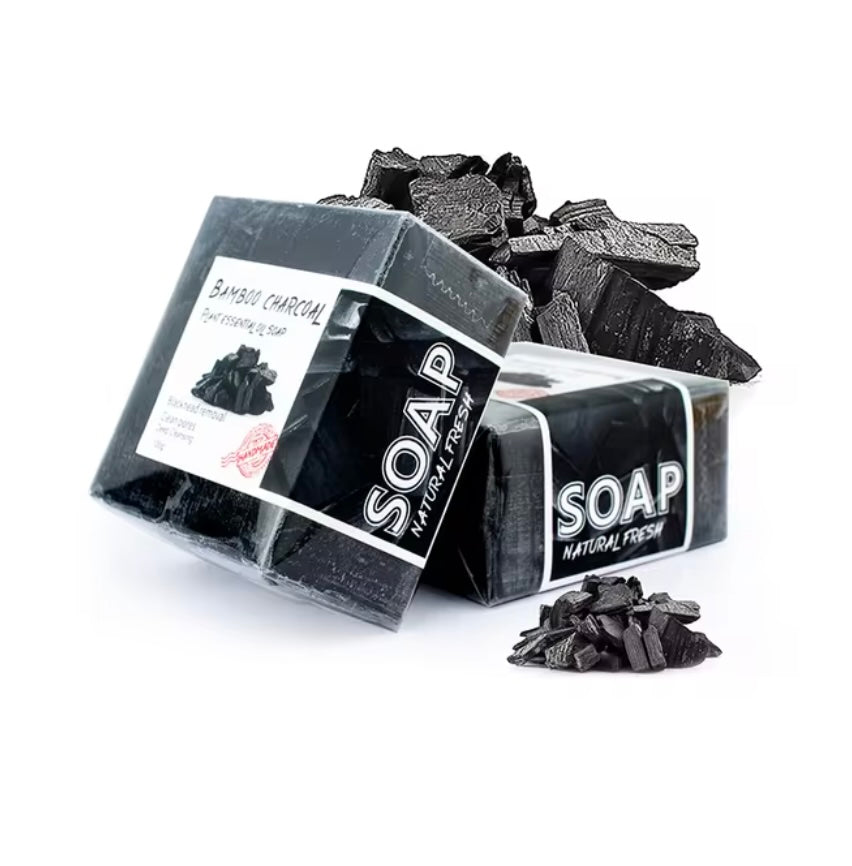 1pc Plant Soap Essential Oil Soap - Bamboo Charcoal