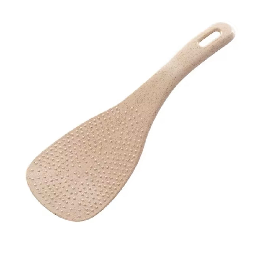 1pc Wheatstraw Rice Spoon - Beige