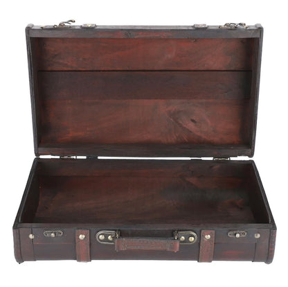 1pc Wooden Antique Vintage Suitcase