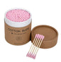 200pcs Bamboo Cotton Swab - Pink