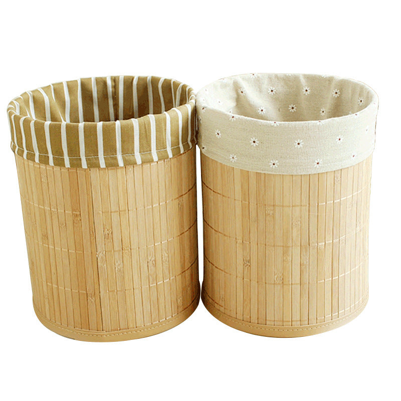 Bamboo Sustainable Trash Can