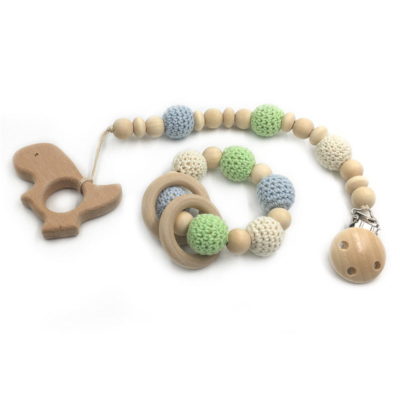 EcoTeether Organic Wooden Baby Teething Ring