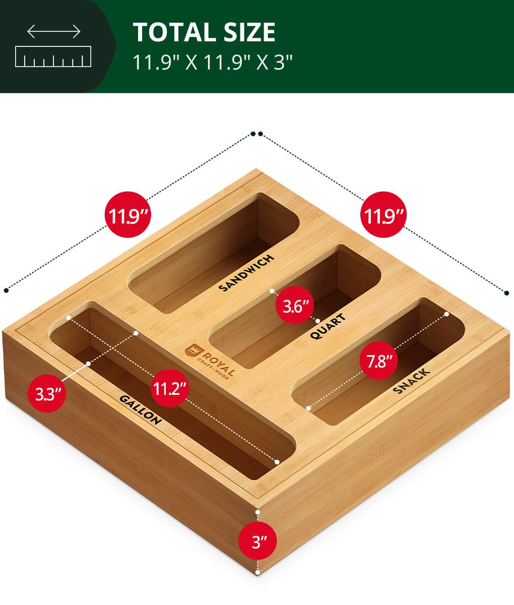 Ziplock Bag Storage Organizer
