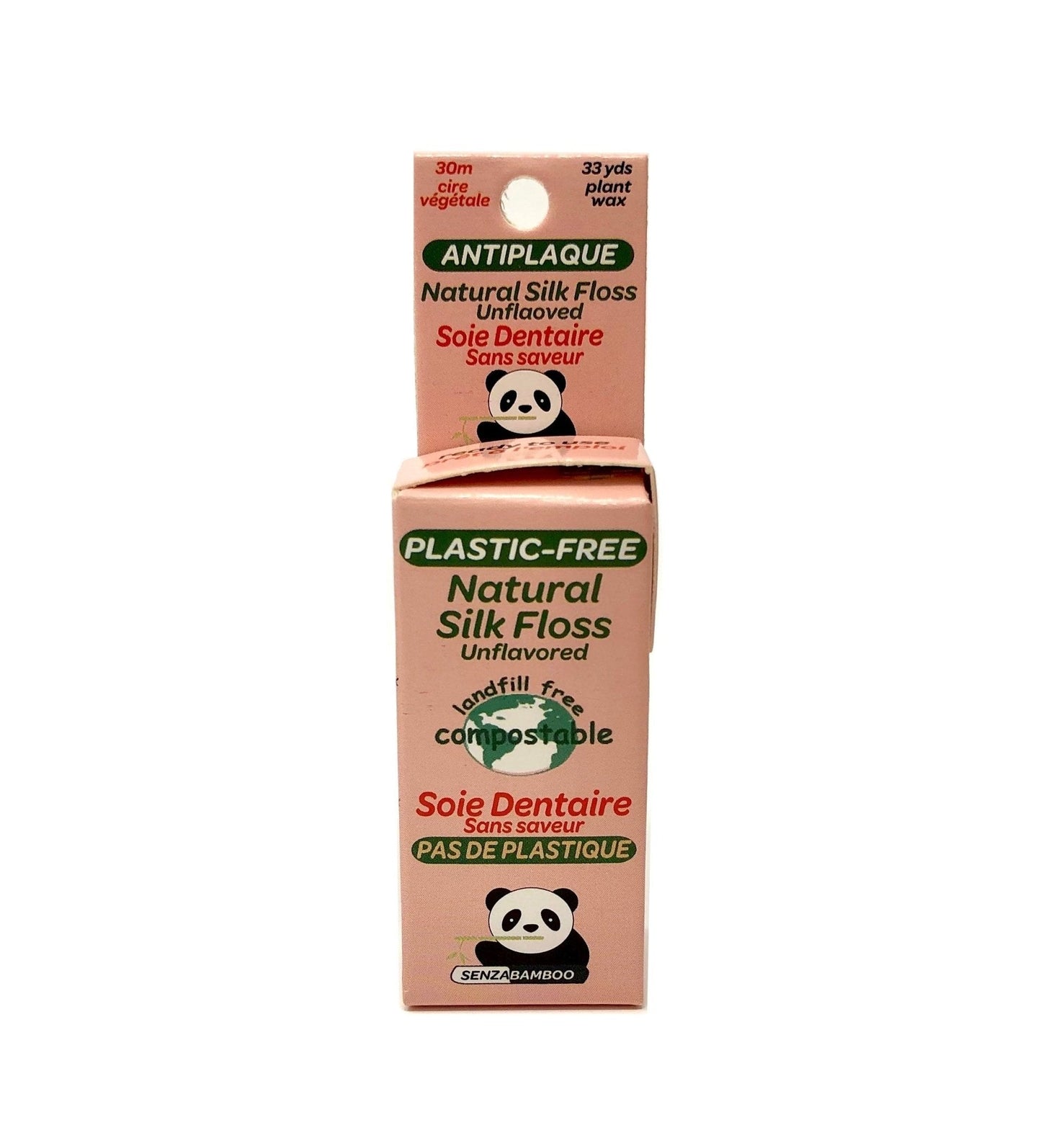100%-Plastic Free Silk Dental Floss (3 flavors)