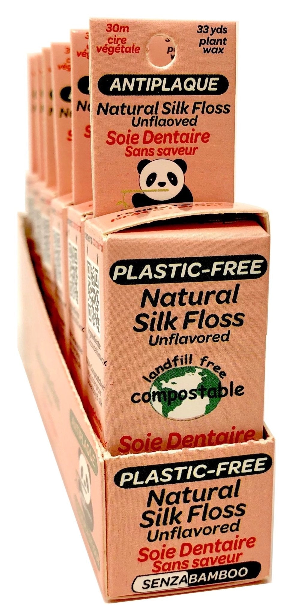 100%-Plastic Free Silk Dental Floss (3 flavors)