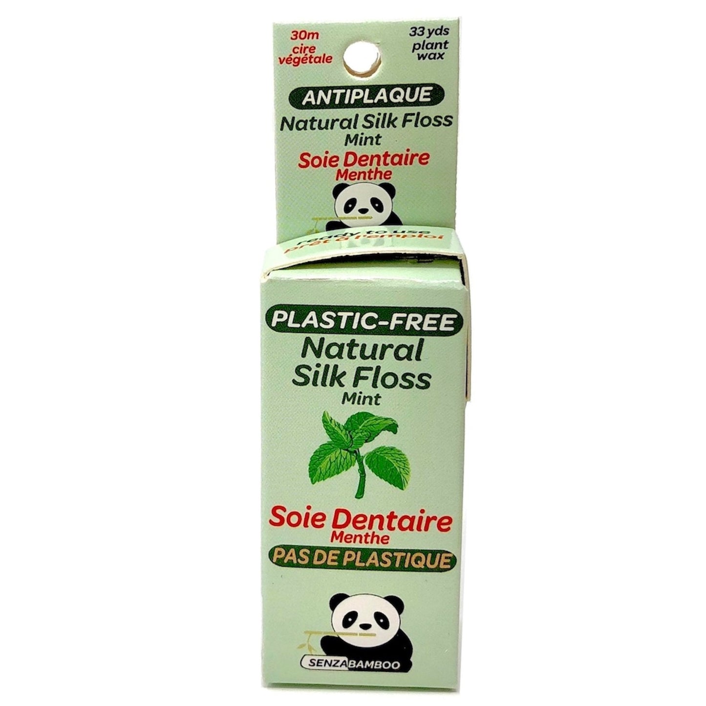 100%-Plastic Free Silk Dental Floss (3 flavors)