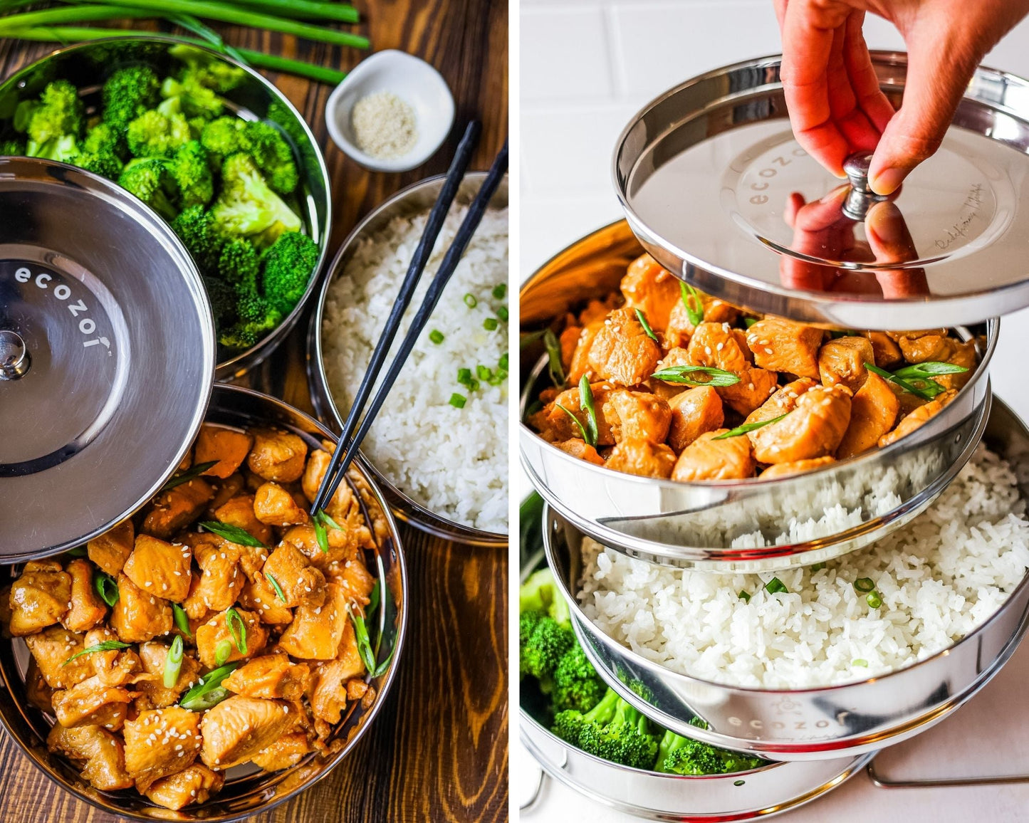 Stainless Steel Insert Instant Pot Pans Accessories, 3 Tier for 6 Qt / 8 Qt Pressure Cookers