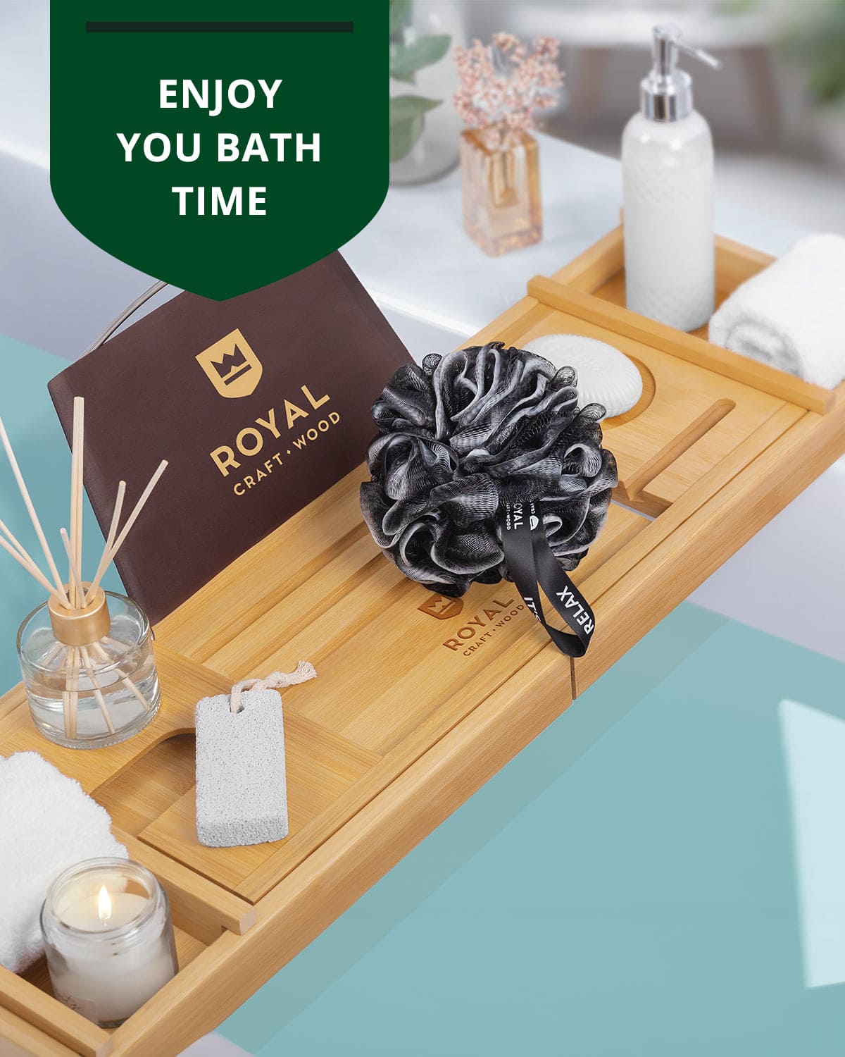 Bath Sponge Set of 3, Black