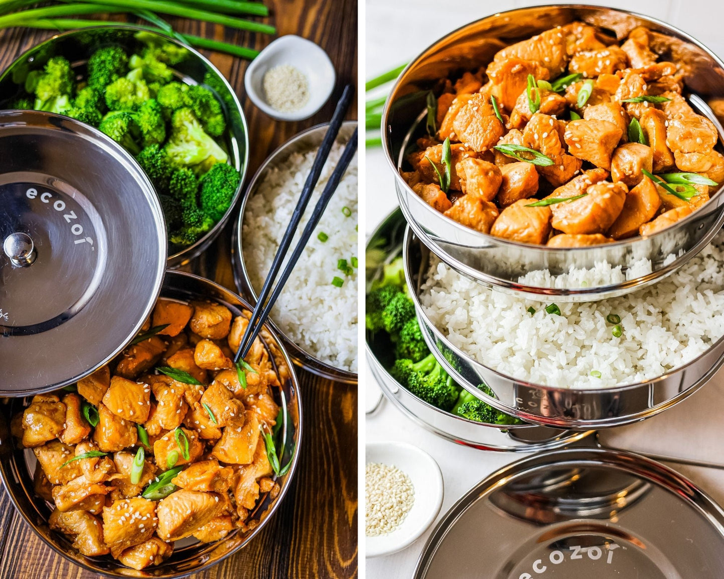 Stainless Steel Insert Instant Pot Pans Accessories, 3 Tier for 6 Qt / 8 Qt Pressure Cookers