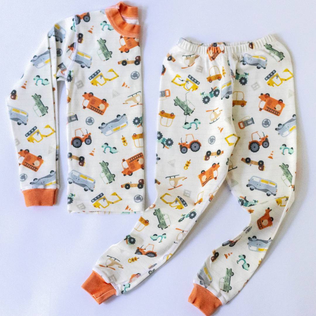 Vintage Cars Organic Pajamas