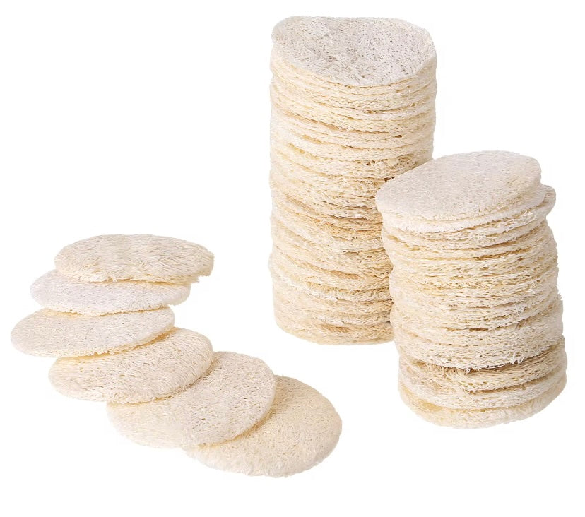 50pcs Loofah Exfoliating Sponges