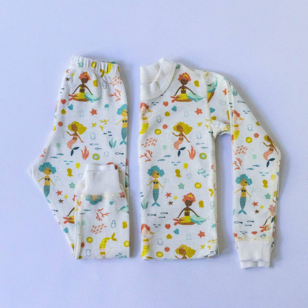 Mermaids from around the world Organic Pajamas