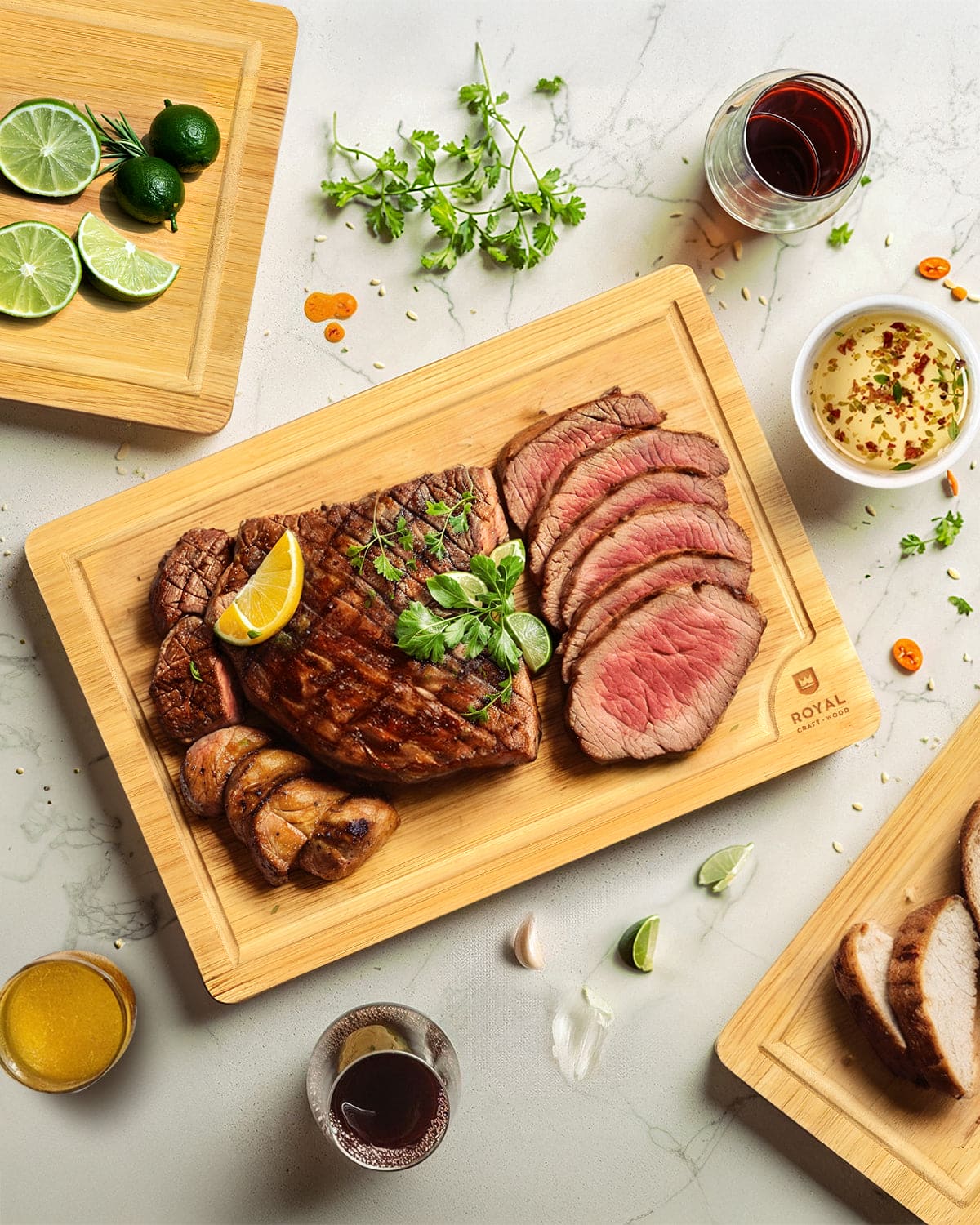 Cutting Board Set of 4, Bamboo