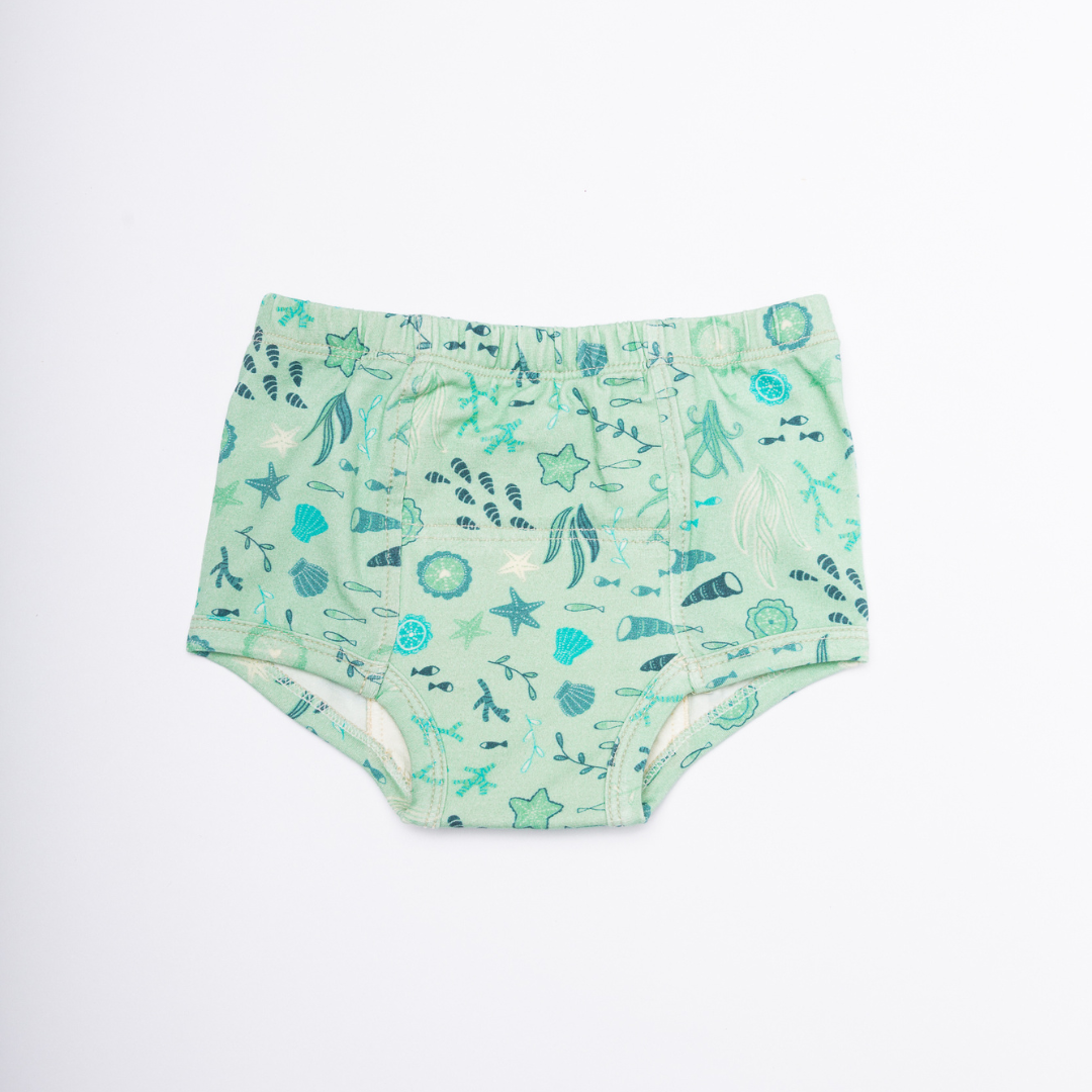 Mermaids-Organic Cotton Potty Training Underpants (6 Pack)