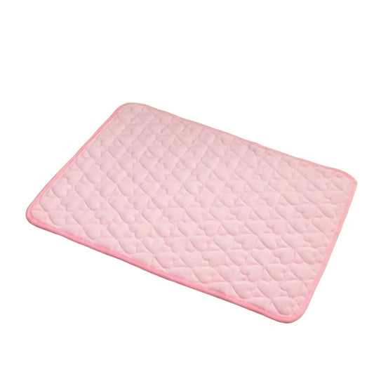 90x70cm Washable Pet Sleeping Bed Mat - Pink