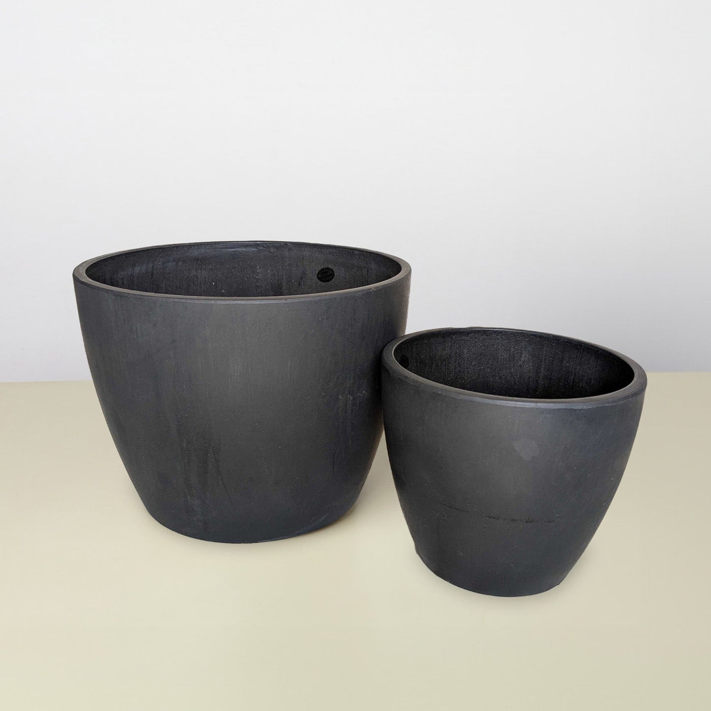 Black and TerraCotta Eco Pots