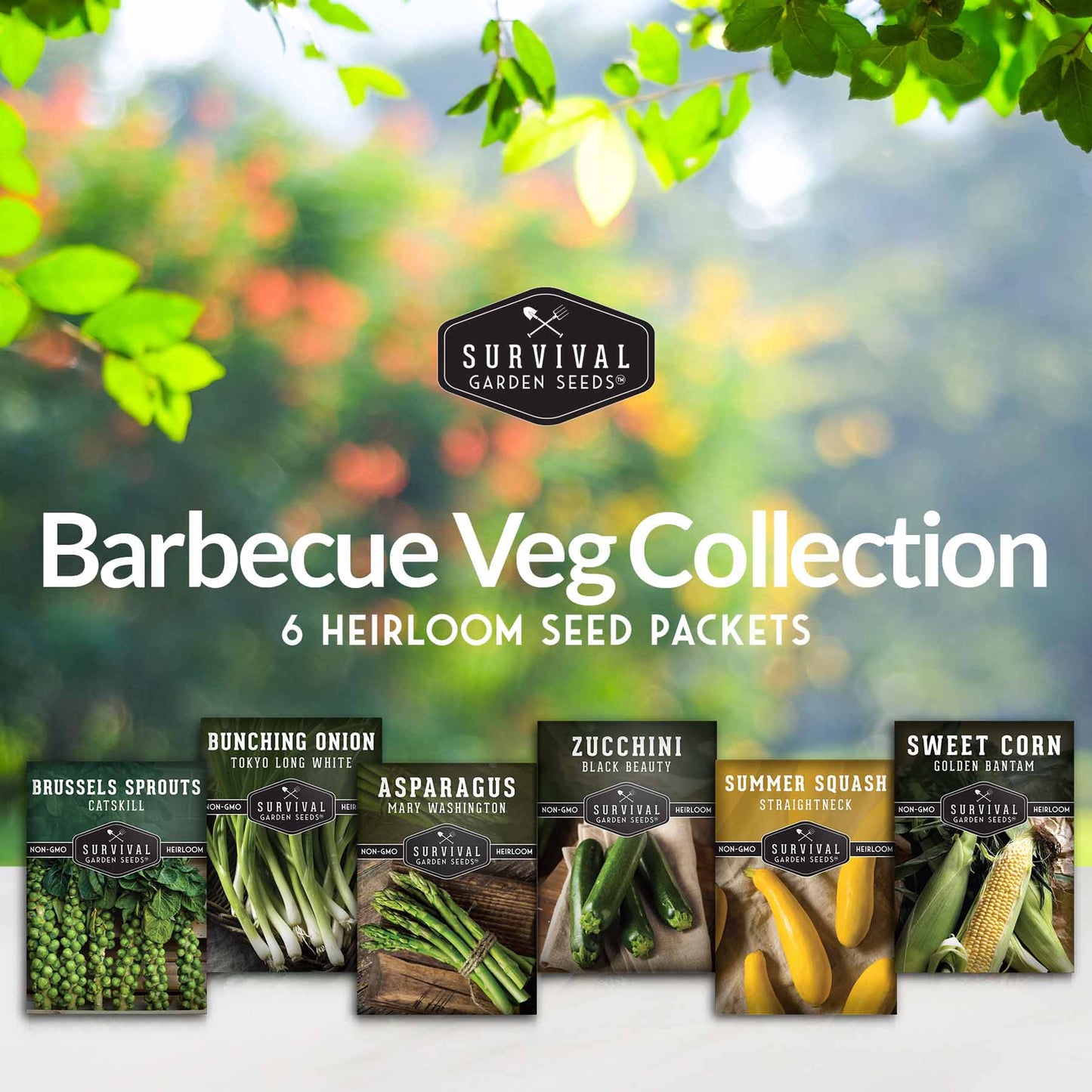 Barbecue Vegetable Seed Collection – 6 Heirloom Grilling Favorites for Summer Cookouts
