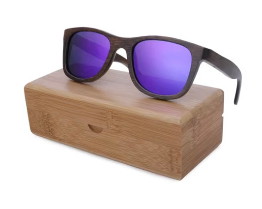 BerWer Unisex Fashionable Polarized Shades With Case - Purple