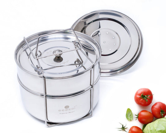 Ecozoi Stainless Steel Insert Instant Pot Pans, Pressure Cookers Accessories, 3 Qt