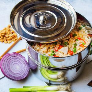 Instant Pot Insert Pans, 2 Tier for 6 Qt / 8 Qt Pressure Cookers with 5 Mini Cups for Baking