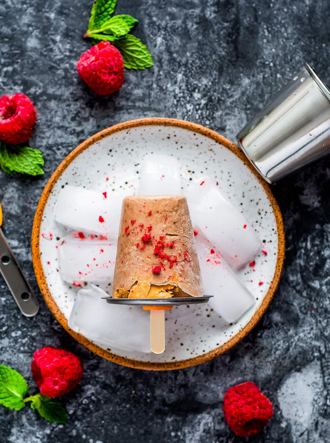 Ecozoi Stainless Steel Ice Pop Molds, 6 Mini Rounds with Reusable Stainless Steel Sticks