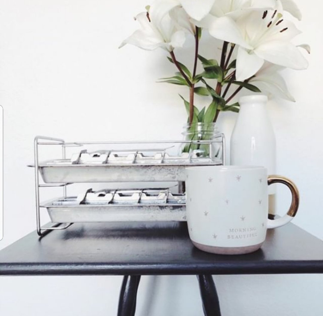 Ecozoi Old Fashioned Ice Cube Trays with Easy Release Handle, 2 Pack with Rack, Stainless Steel