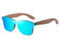 Polarized Unisex Bamboo Shades - Blue