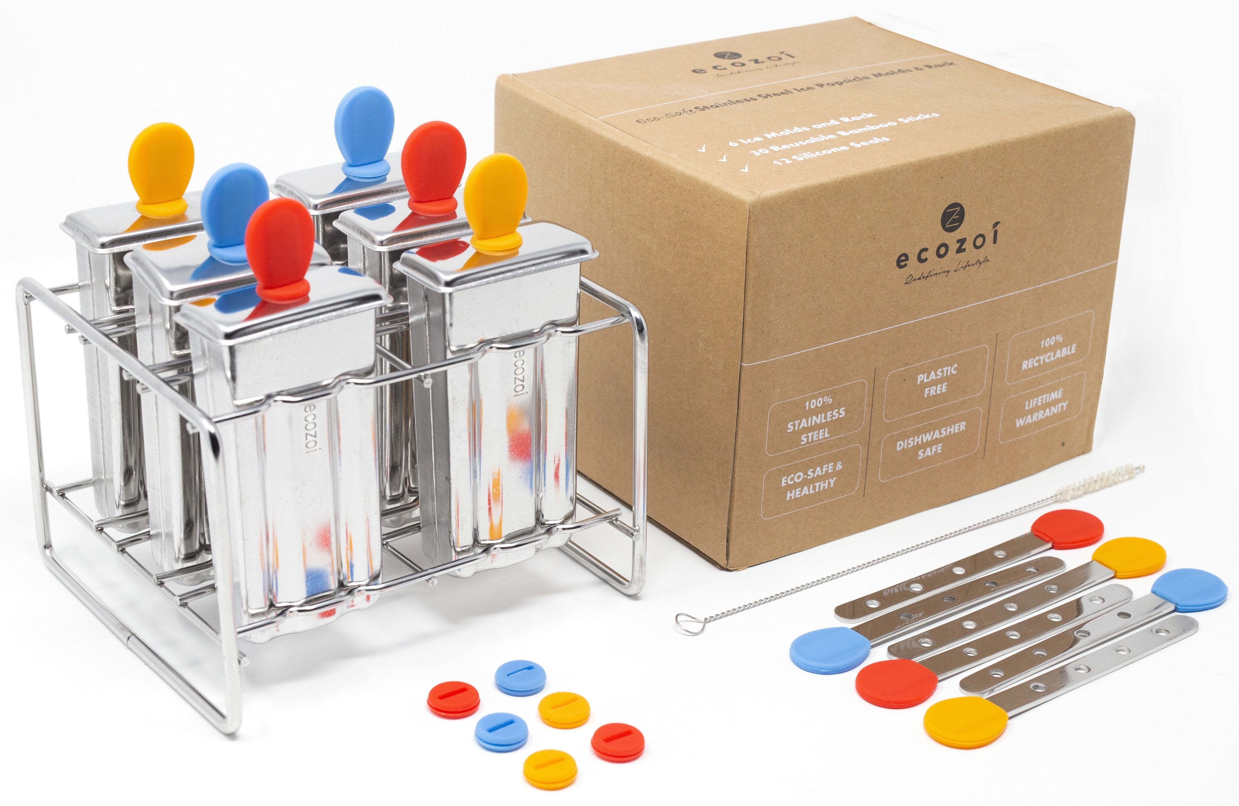 Ecozoi Ice Pop Molds and Rack