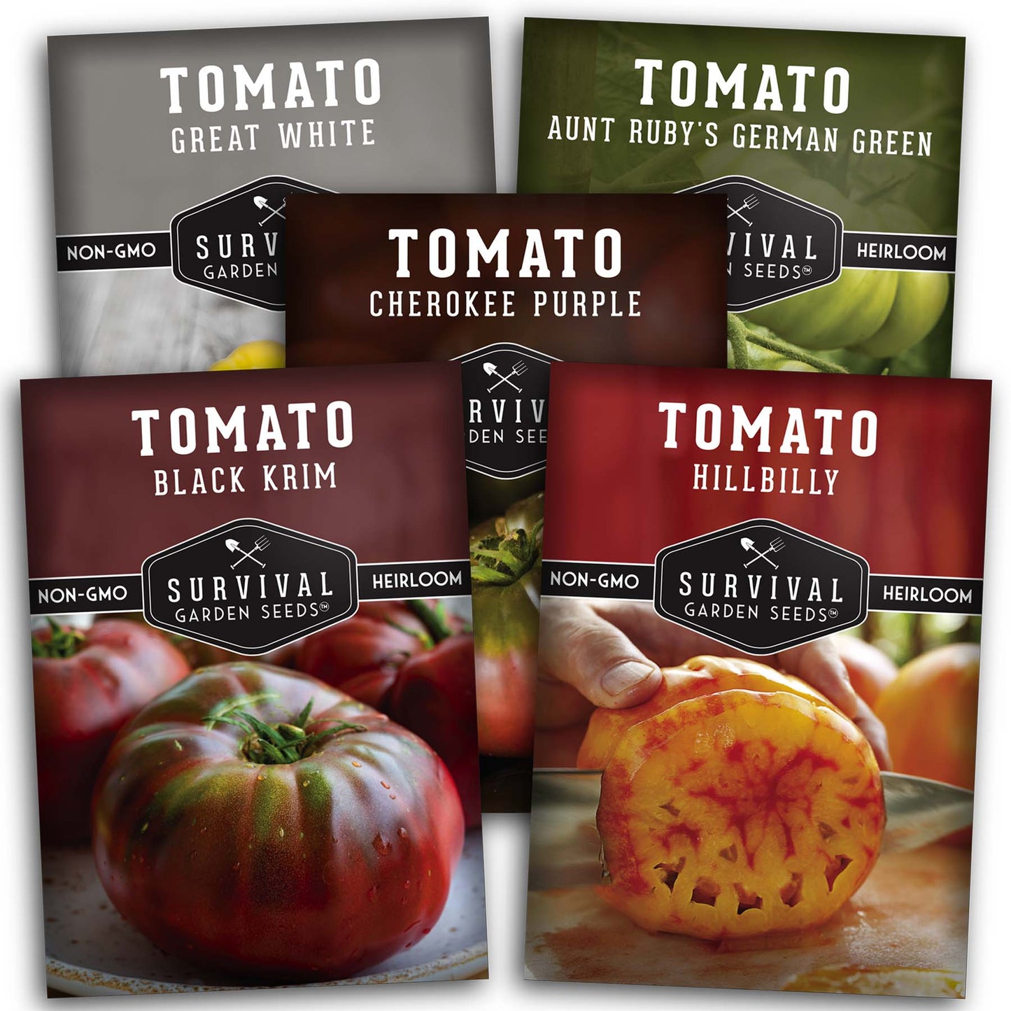 Colorful Tomato Seed Collection – Heirloom Rainbow Mix for Unique Flavors, Slicing & Summer Harvests