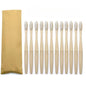 10pc Bamboo Toothbrush - White