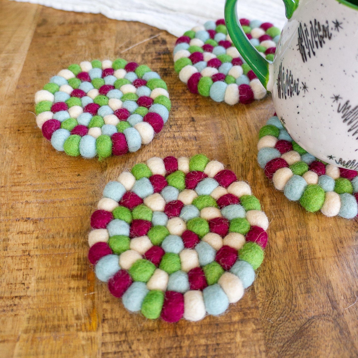 Yuletide Eco Coasters/Trivets