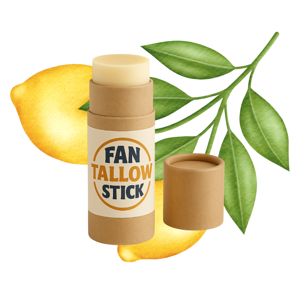 Lemon Tallow Lip Balm – .35 oz Travel Size