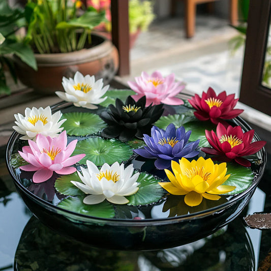 Lotus Seeds (Premium Mix Lotus Flower Seeds) - Vibrant Mixed Bloom Colors