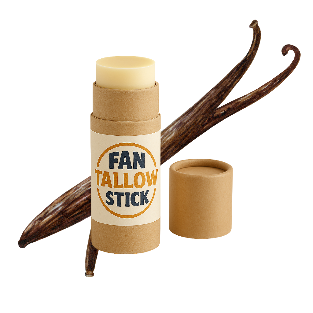 Vanilla Tallow Lip Balm – .35 oz Travel Size