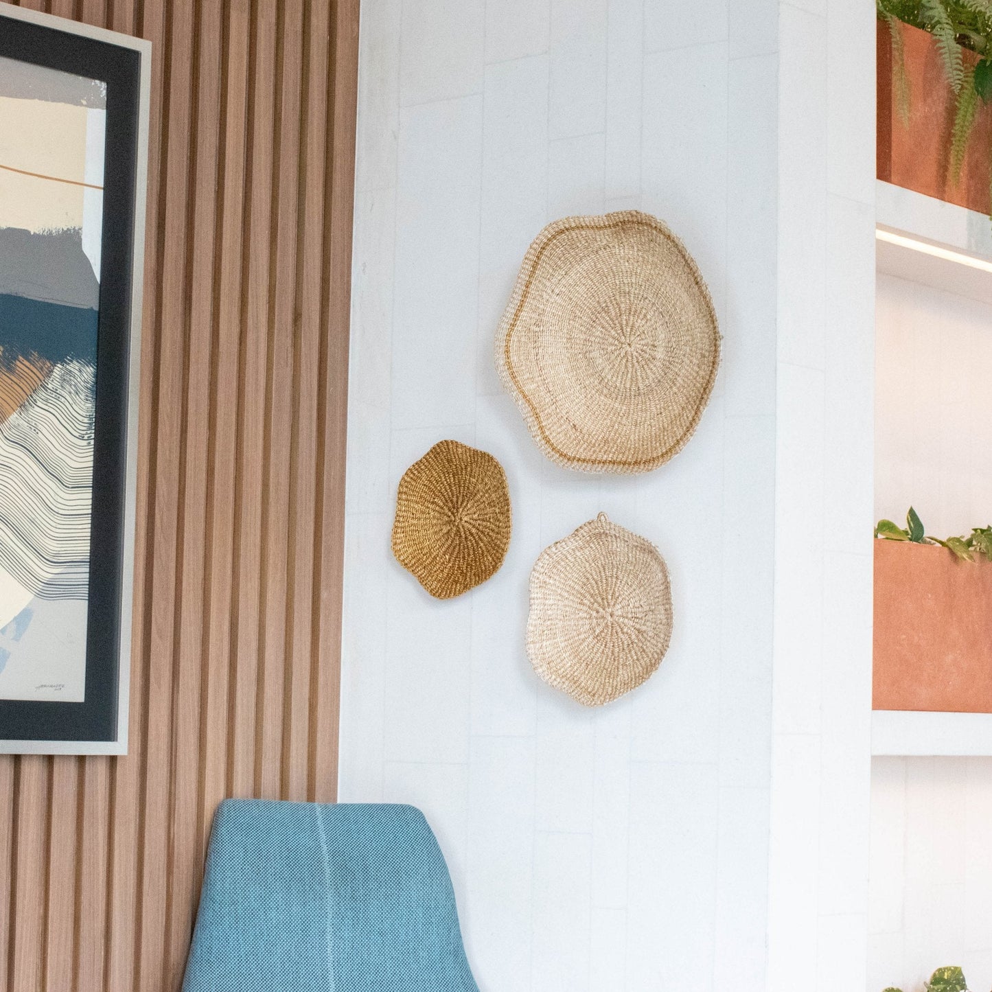 Scallop Wall Baskets, Large - Wall Baskets | LIKHÂ